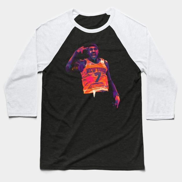 Carmelo Anthony Baseball T-Shirt by lazartemarjun